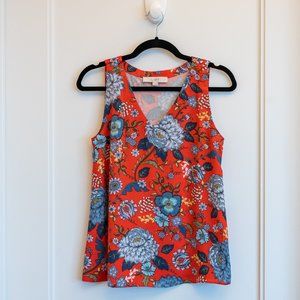 Loft Sleeveless V-Neck Blouse